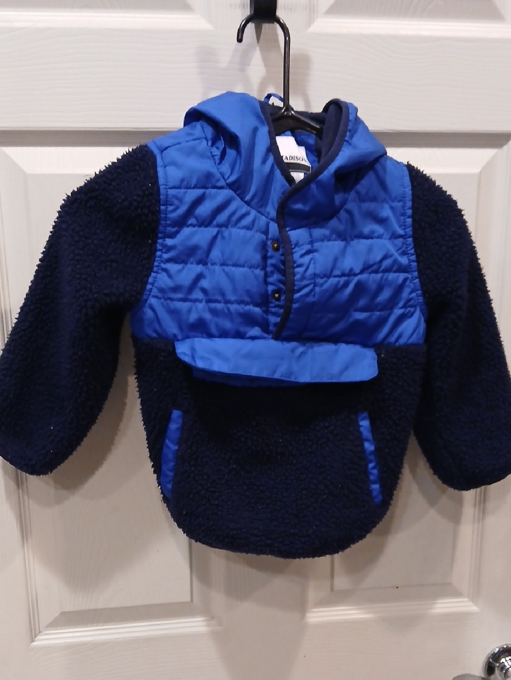 Madison Blue and Navy Quilted Toddler Jacket